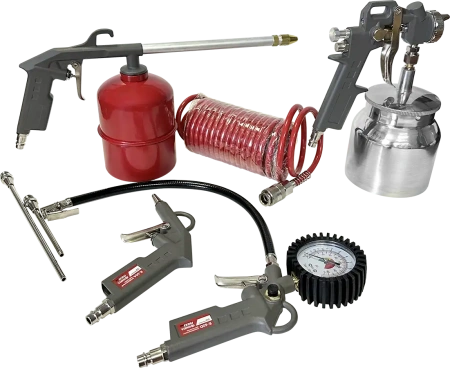 Компрессор поршневой СБ4/Ф-270.AB790 с набором пневмоинструмента KIT UNI-7B
